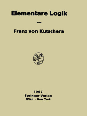 cover image of Elementare Logik